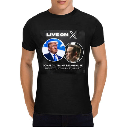 Elon Musk X Donald Trump Live On X T-Shirt