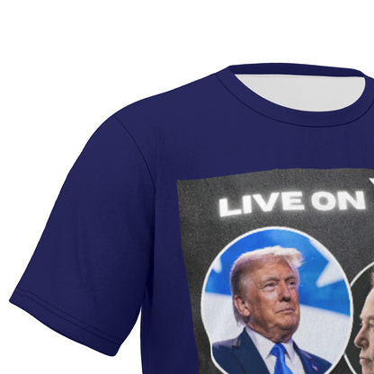 Elon Musk X Donald Trump Live On X T-Shirt