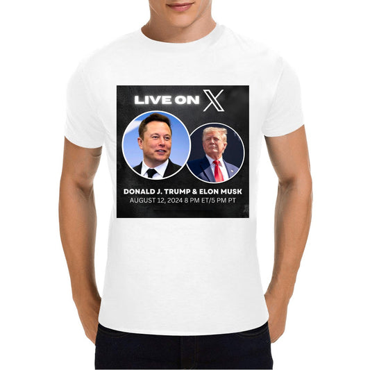 Elon Musk X Donald Trump Live On X T-Shirt