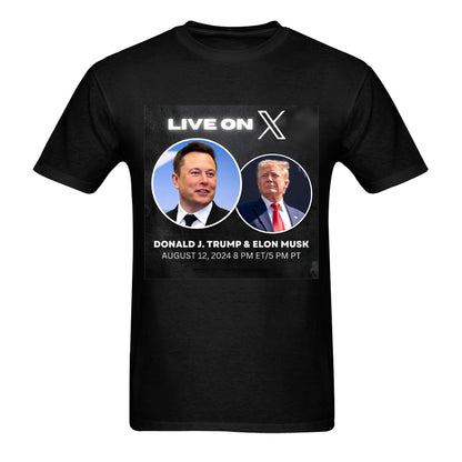 Elon Musk X Donald Trump Live On X T-Shirt