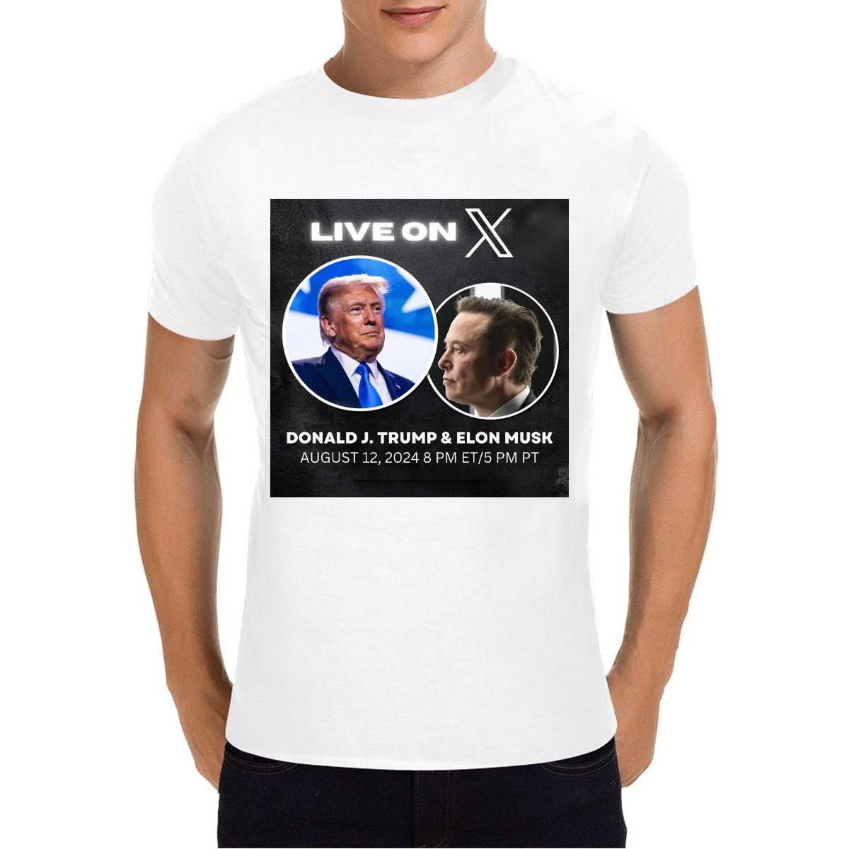 Elon Musk X Donald Trump Live On X T-Shirt